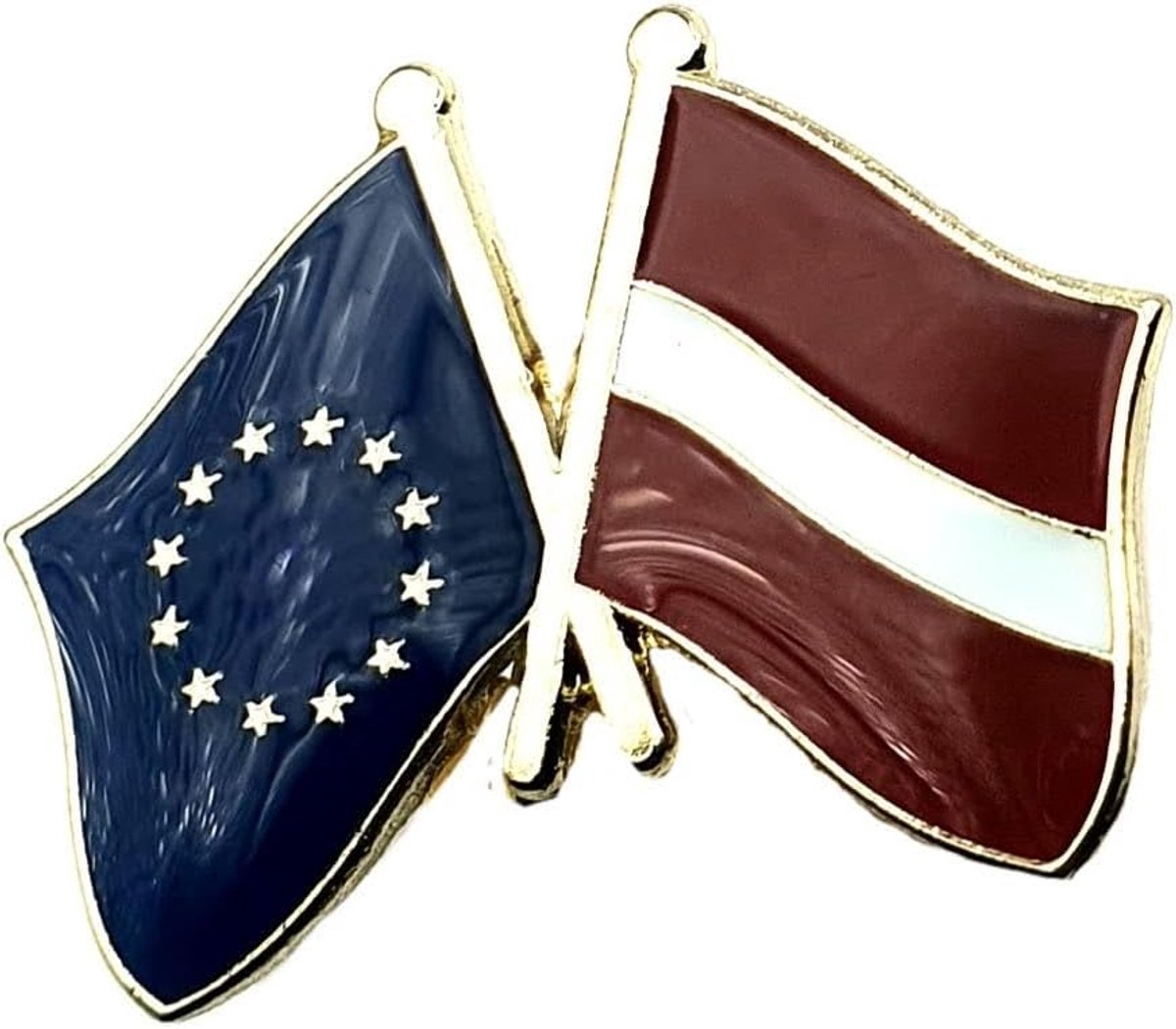 Latvia vlaggenpin - metalen landenvlag - Europese vriendschap - perfect voor evenementen - ShopVlot