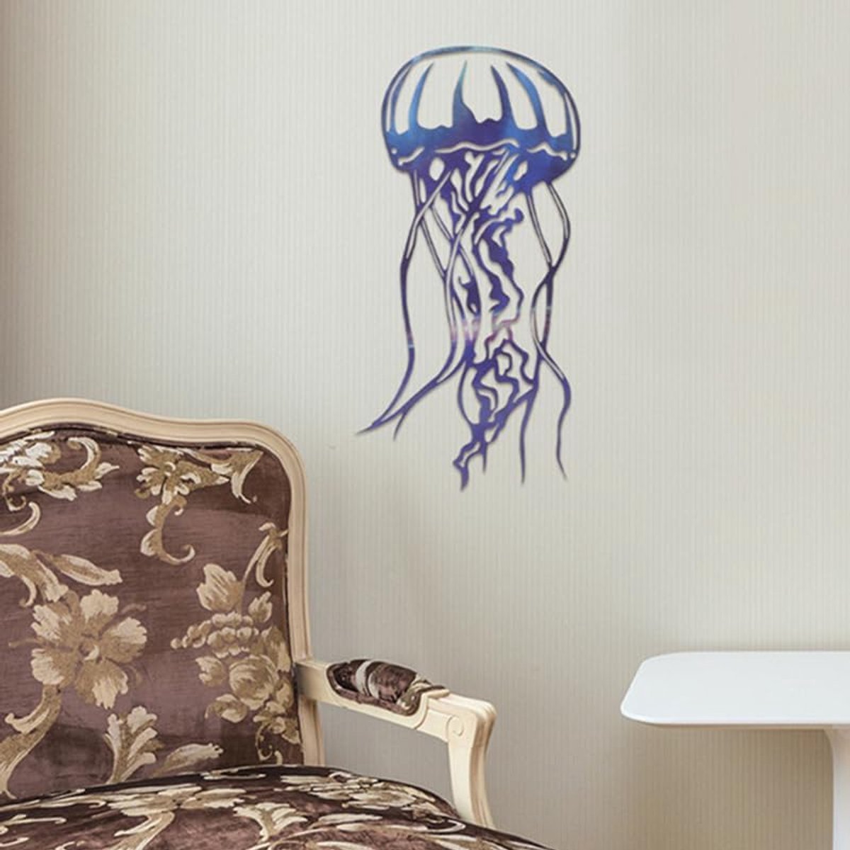 Octopus wanddecoratie 30cm - metalen kunst - nautisch thema - voor binnen en buiten - ShopVlot