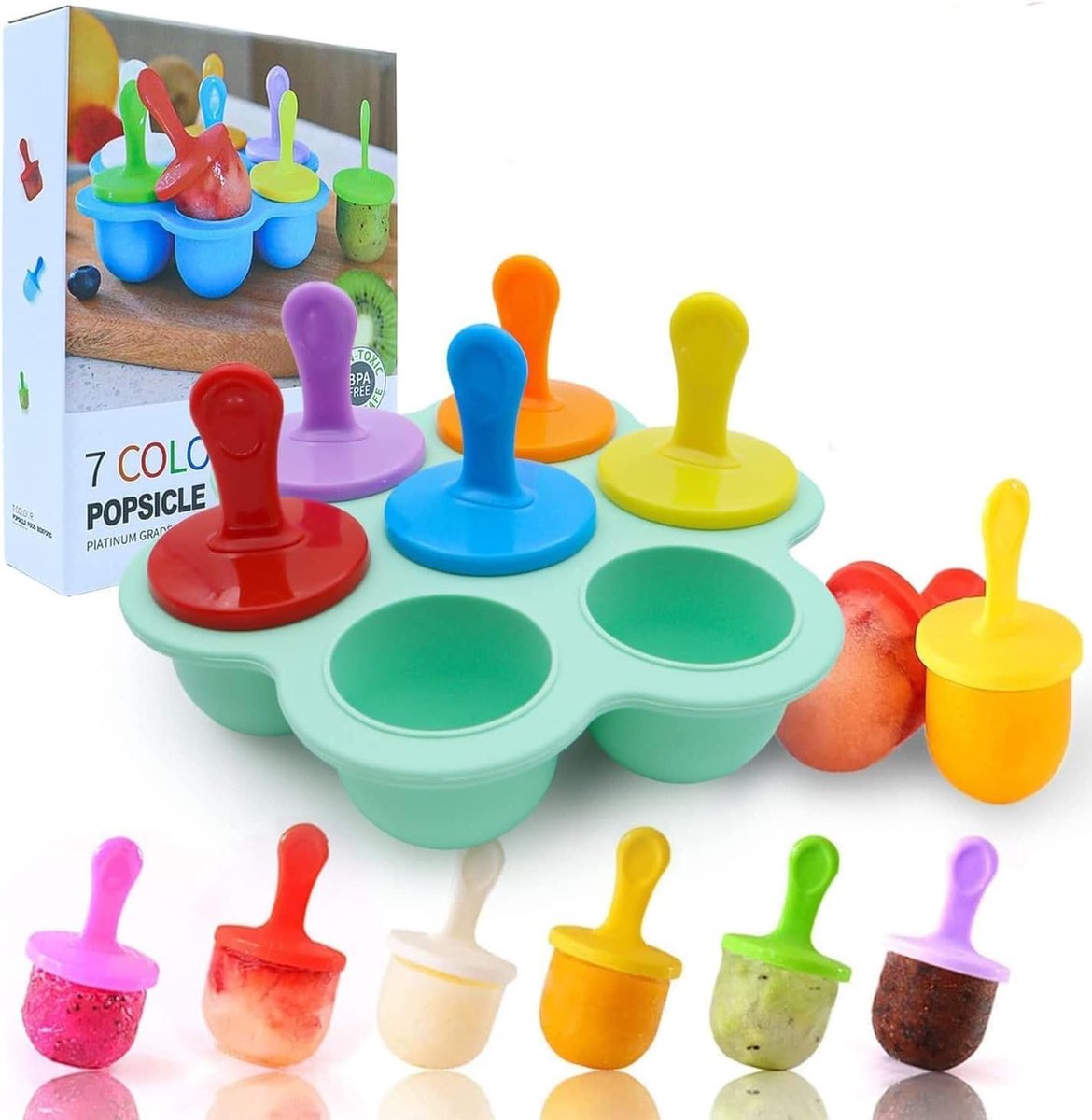 ijsvormen op steel - silicone - BPA-vrij - herbruikbaar en duurzaam - ShopVlot