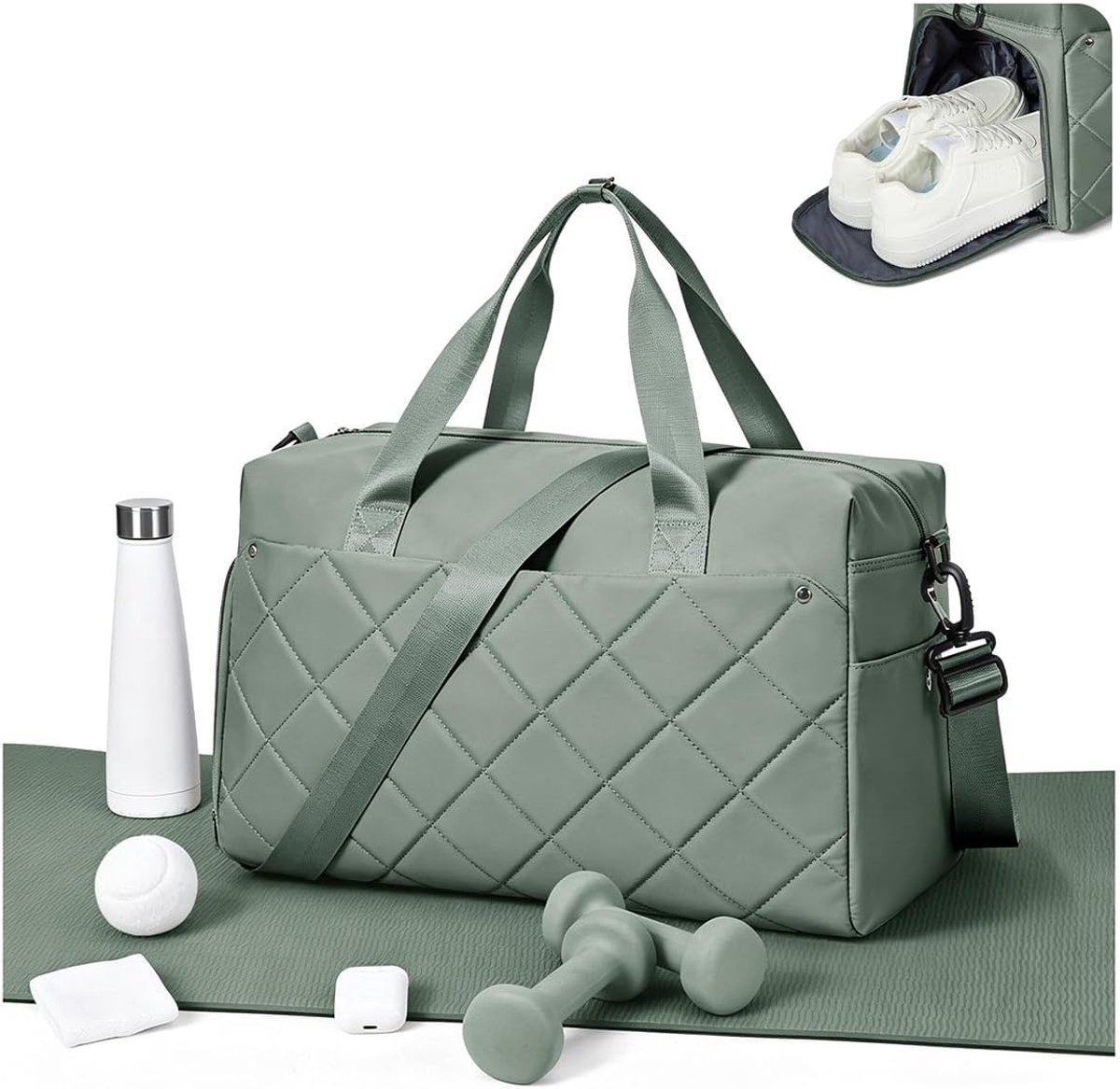 Sporttas met schoenencompartiment - waterdicht - multifunctioneel - ideaal voor de sportschool - ShopVlot