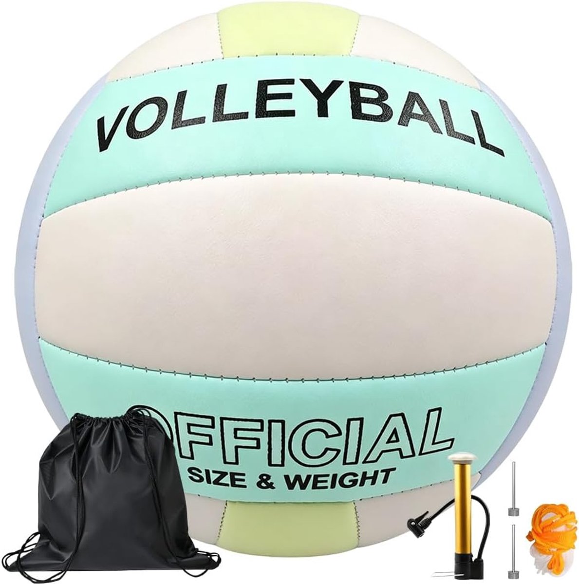 Volleybal maat 5 - zachte waterdichte PU volleybal - met opblaasapparaat - ideaal voor strand en zwembad - ShopVlot