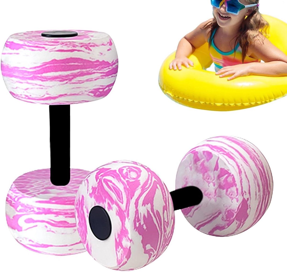 Watergewichten Zwembad - Aqua Dumbbells - Aquafitness - Schuim met Vormbehoud - 30 x 27 x 27 cm - Camouflagepoeder