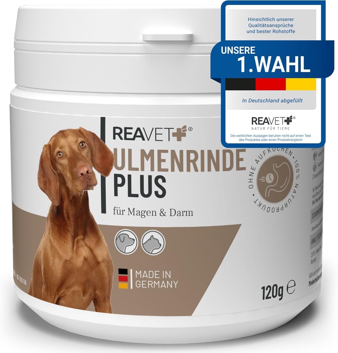 Ulmenbark poeder voor honden en katten - 120 g - natuurlijke pure kwaliteit - bevorderlijke spijsvertering - ShopVlot