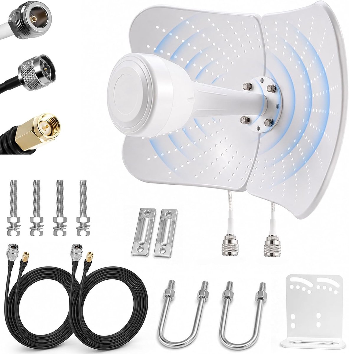 4G LTE 5G antenne buiten dual band 22dBi versterking - MIMO richtantenne - versnelt downloadsnelheid en netwerkdekking - ShopVlot