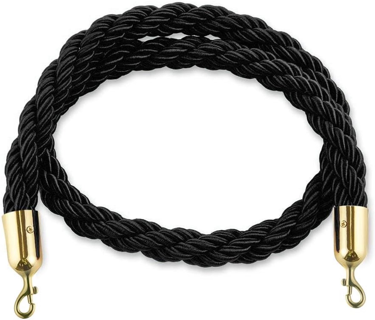 cord standaard 1.5 m - rood, zwart - Ø 28 mm - ideaal voor audioverbindingen - ShopVlot