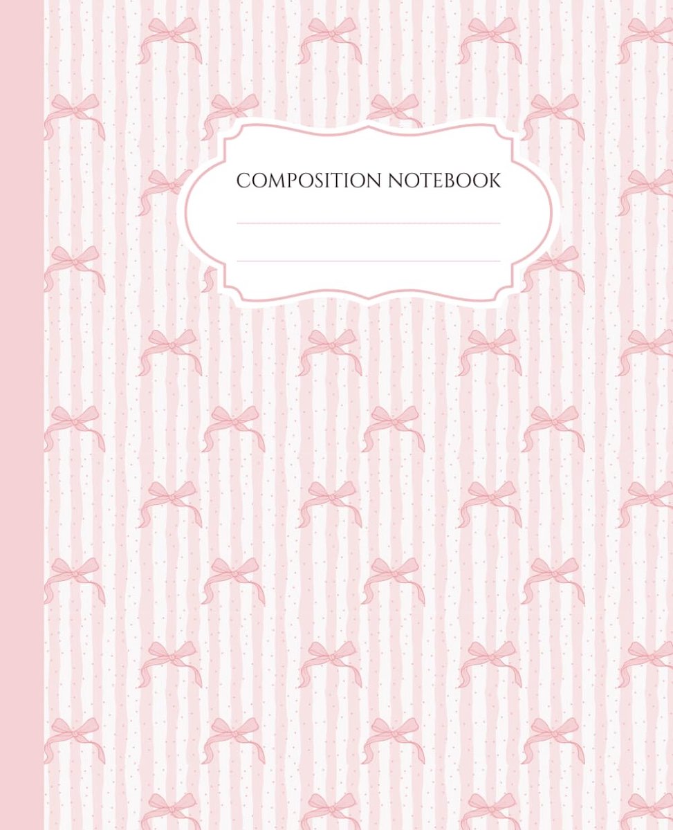 Schrift A5 - College Ruled - Schattige Roze Aesthetic - Coquette Strikken - Perfect voor Meisjes - ShopVlot