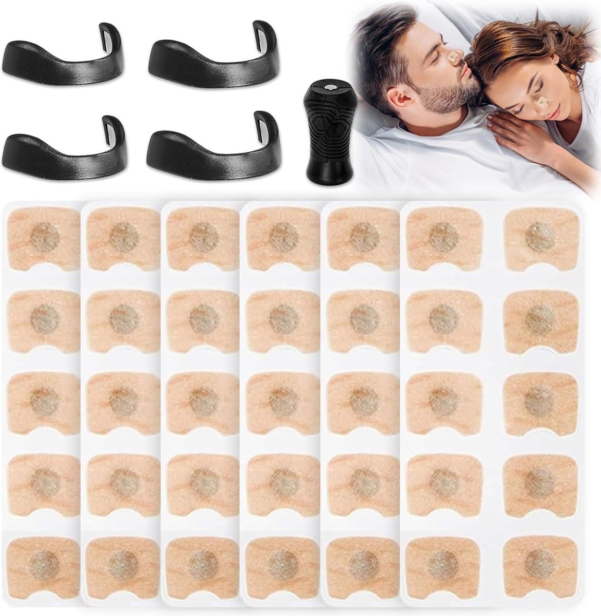 Magnetische Neusstrip – 120 stuks Magnetische Neusstrips Anti-snurk – Neusspreider – Neuspleisters – Magnetische Neusdilatator voor Mannen en Vrouwen – Flessen