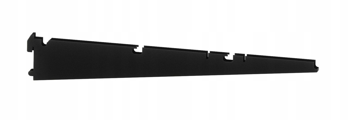 Steun voor open legplank, 406 mm, zwart