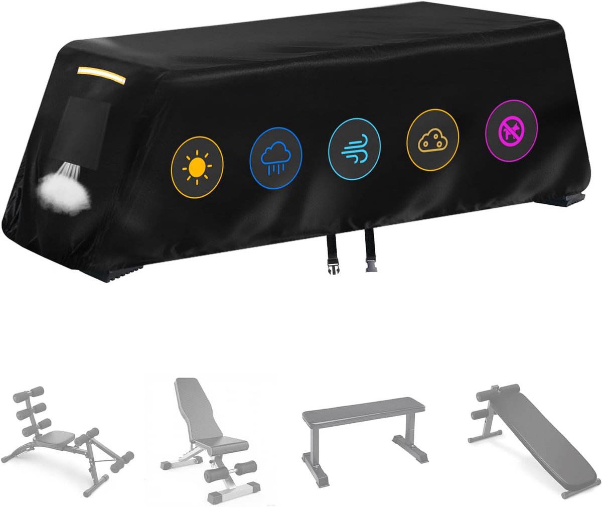 Sofa Cover voor Fitnessapparatuur - Heavy Duty 420D Oxford - Waterdicht en Beschermend - Ideaal voor Thuisgym - SnelShoppen