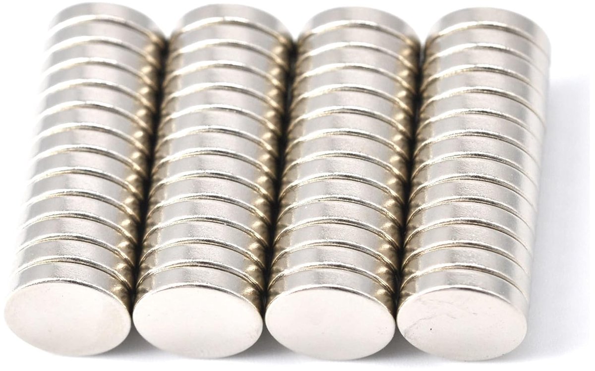 Neodymium magneten 10x2 mm - extreem sterk - 52 stuks - multifunctioneel gebruik - SnelShoppen