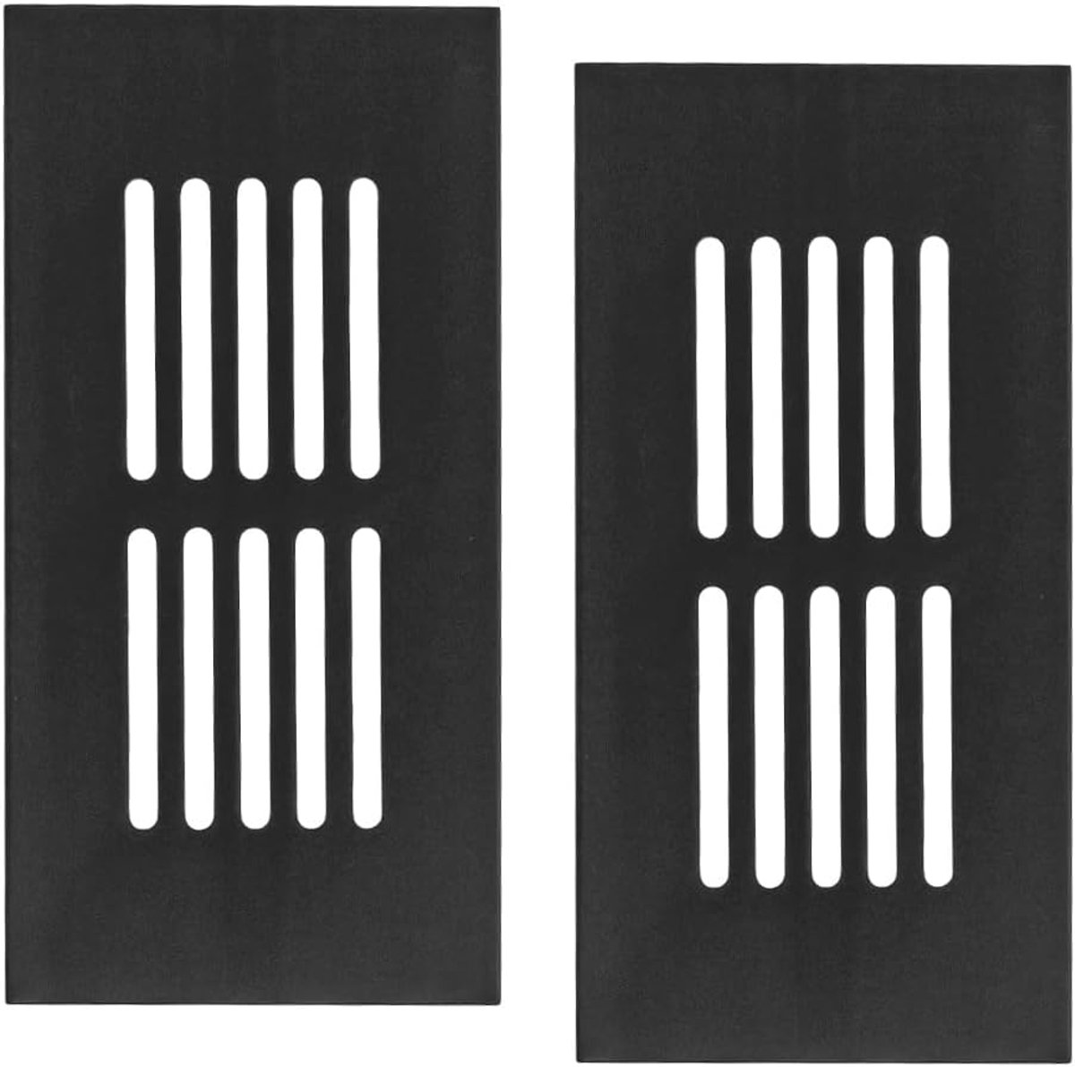 Ventilatierooster 50x100mm - Zwart - Duurzaam ontwerp - Beschermt tegen stof en insecten - ShopVlot