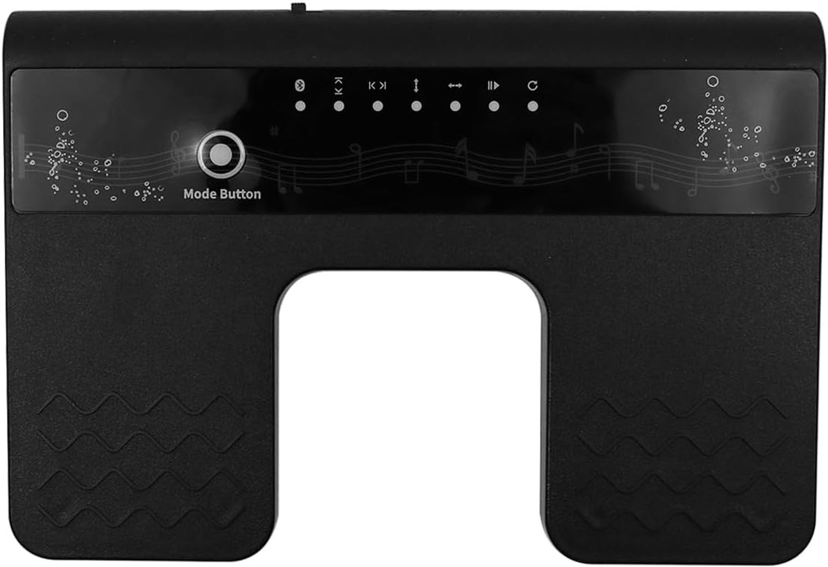 Bluetooth pagina omslagpedaal - oplaadbaar draadloos - stil voetpedaal - ideaal voor muziek en lezen - ShopVlot