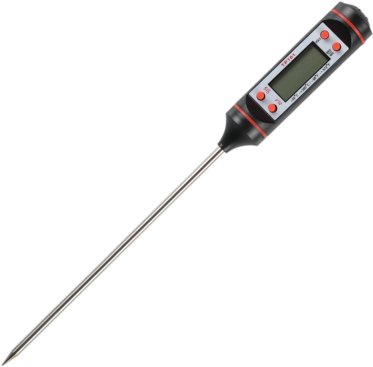 Keuken thermometer met lange sonde - Digitale temperatuurmeter - Voor koken, bakken en grillen - Nauwkeurige meting - ShopVlot