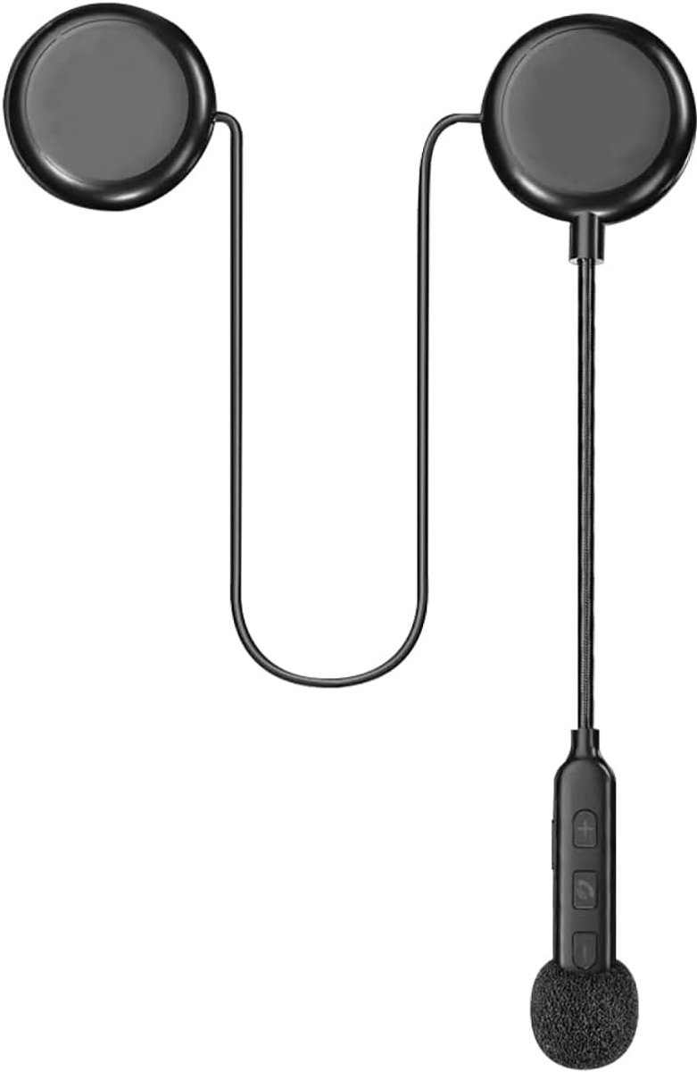 Bluetooth 5.2 motorhelm headset - ultradun ontwerp - IPX7 waterdicht - 8 uur gebruik - ShopVlot