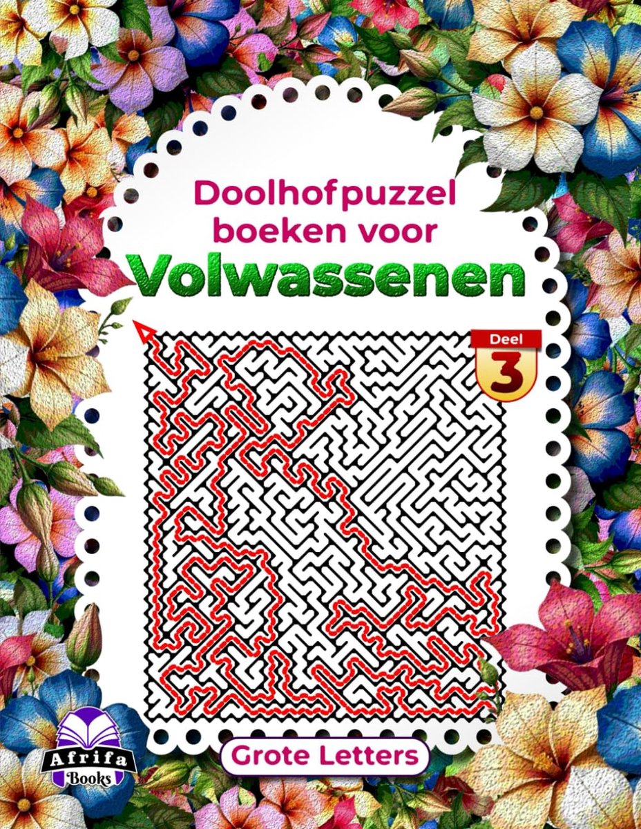 Doolhofpuzzels voor senioren - grootletterdruk - Deel 3 - actieve geest en verbeterd geheugen - ShopVlot