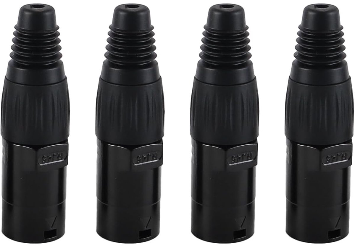 SnelShoppen - 4 Stuks RJ45 Ethercon Connector Cover Metaal Ethernet Netwerk Kabel Beschermhoes Waterdicht Stofdicht Paneelmontage Geleidbaar voor Cat5