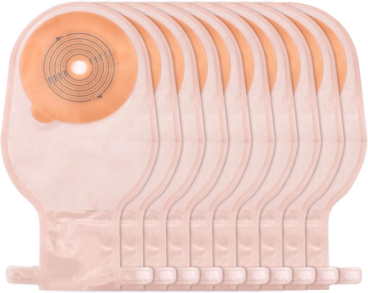 Colostomiezakken 20 stuks - Eendelige, lege zakken - Op maat te snijden van 15-65 mm - Voor optimale grip - ShopVlot