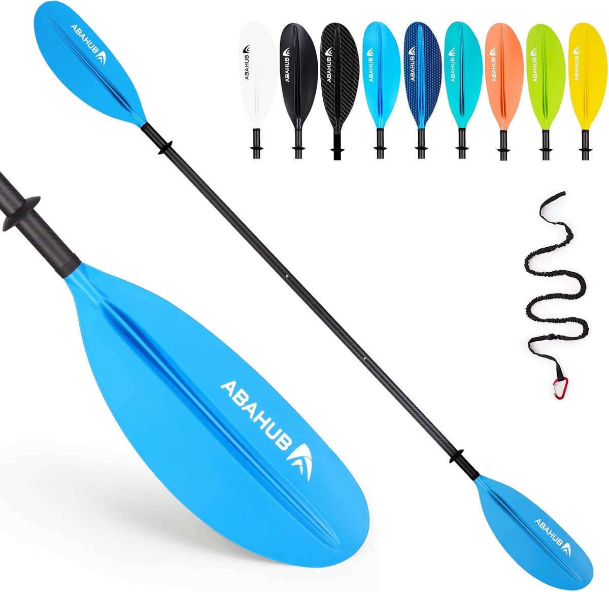 Kayakpeddel 220cm tot 240cm - carbonfiber - afneembaar - perfect voor kano varen - ShopVlot