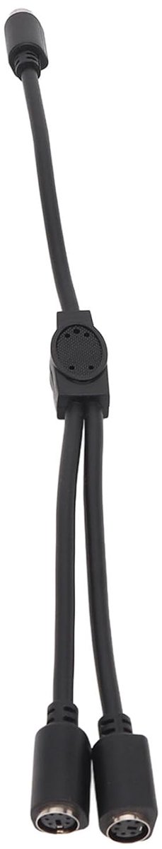 MINI DIN 6 pin splitter kabel - 1,0 ft lengte - PVC materiaal - verbinding voor digitale apparaten - ShopVlot