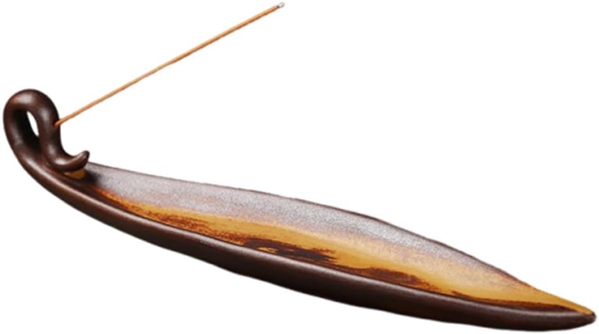 Incense sticks holder ceramic, classic small boat shaped censer, incense holder - ShopVlot