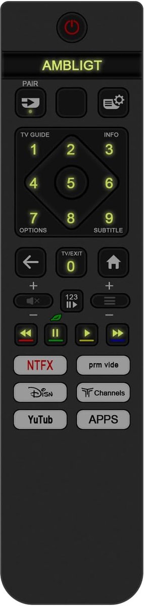 ALLIMITY Remote Control Compatible with Pl-TV 43PUS8389/12 50PUS8389/12 55PUS8389/12 50PUS8909/12 55PUS8909/12 - ShopVlot