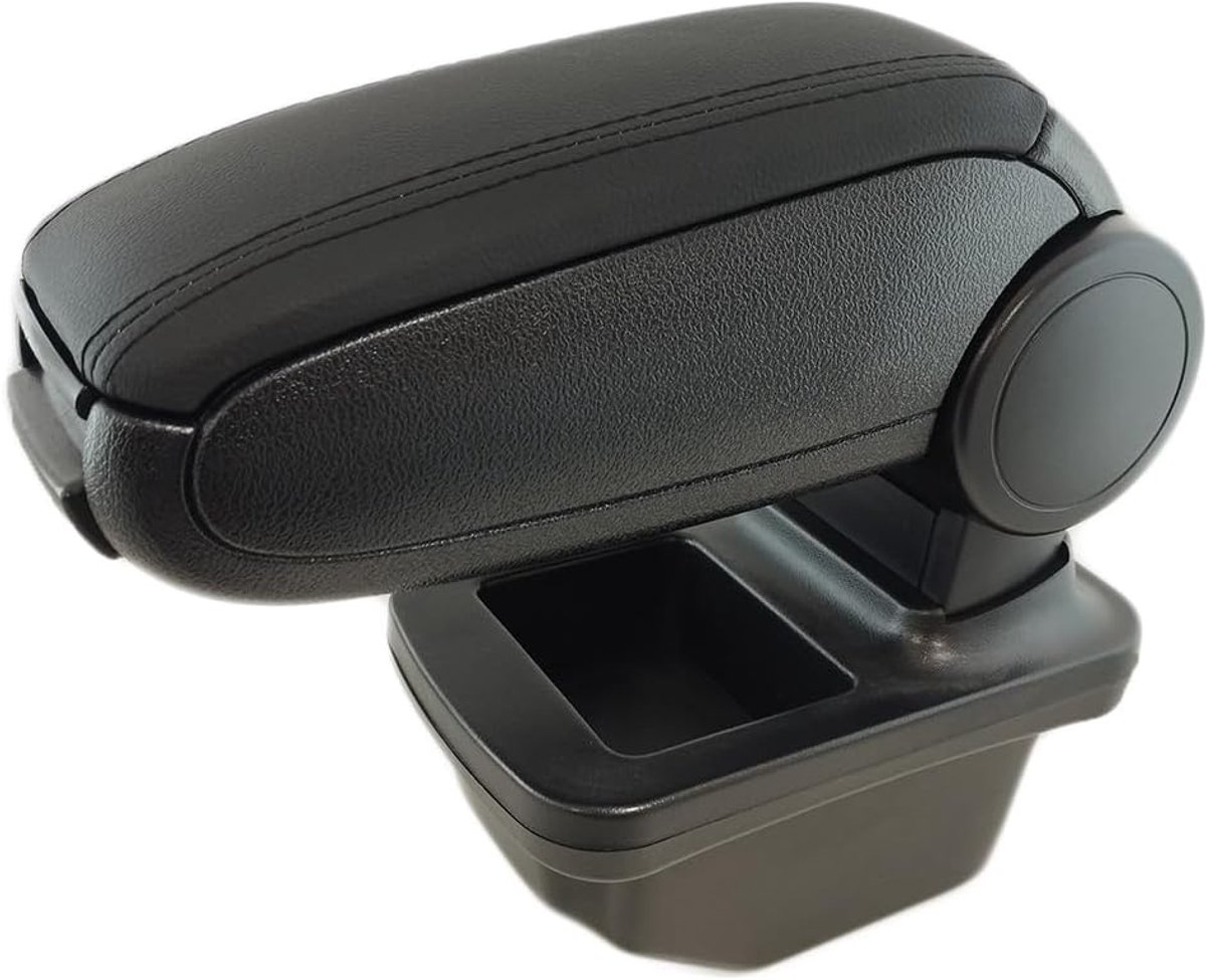 Armsteun middenconsole zwart lederen - organizer voor Peugeot 308 2007-2013 - eenvoudig te installeren - ShopVlot