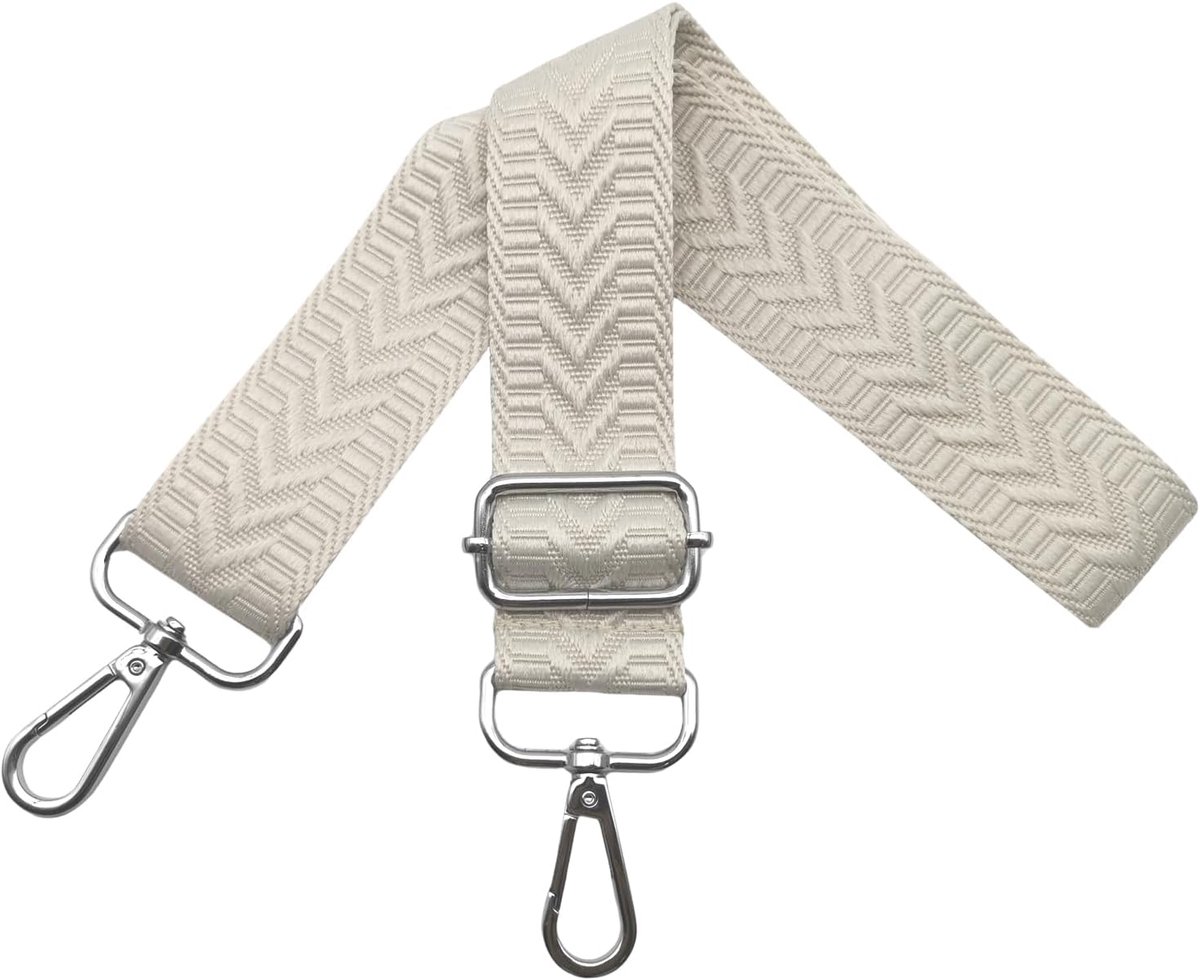 Schouderband voor tassen - Verstelbaar 3,8 cm - Kleurvol met zilveren karabijnhaak - Ideaal voor handtas of crossbody - ShopVlot