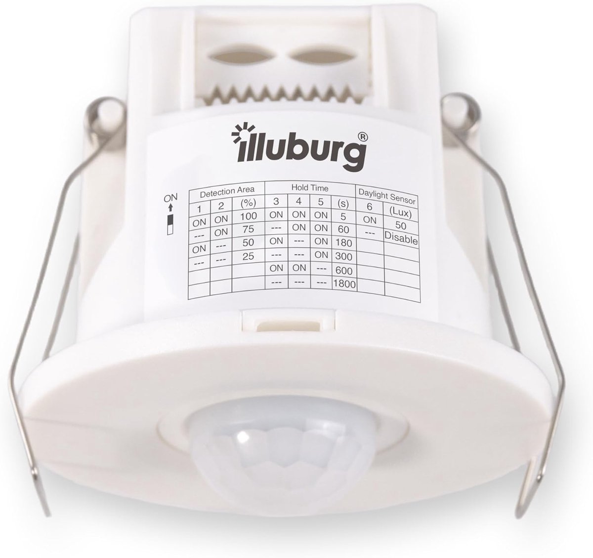 Bewegingssensor PIR plafond inbouw - 8m bereik - dag-nacht detectie - ideaal voor LED verlichting - ShopVlot