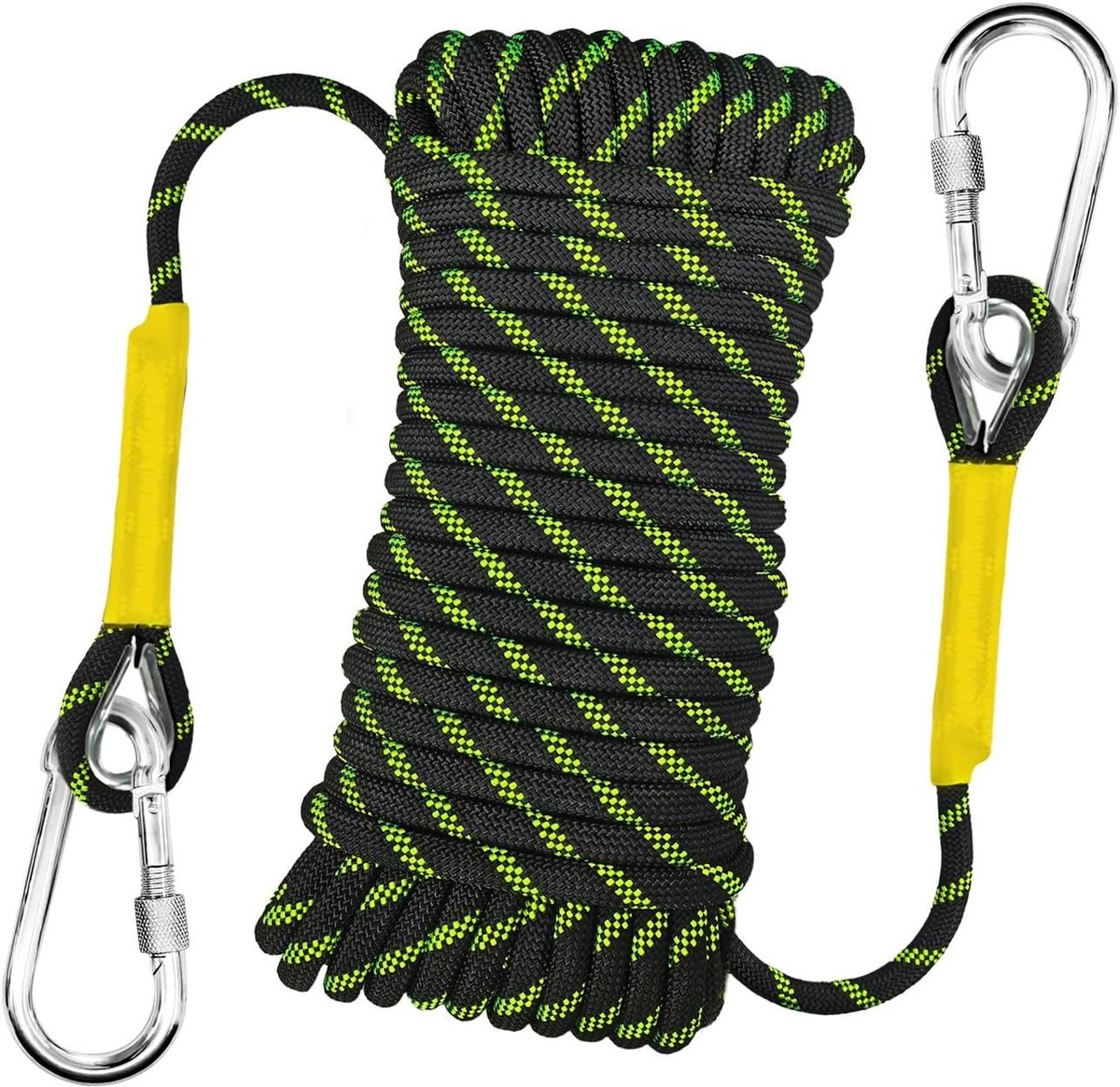Statische klimmantel 10m - 10mm nylon - UV-bestendig - ideaal voor outdoor activiteiten - ShopVlot
