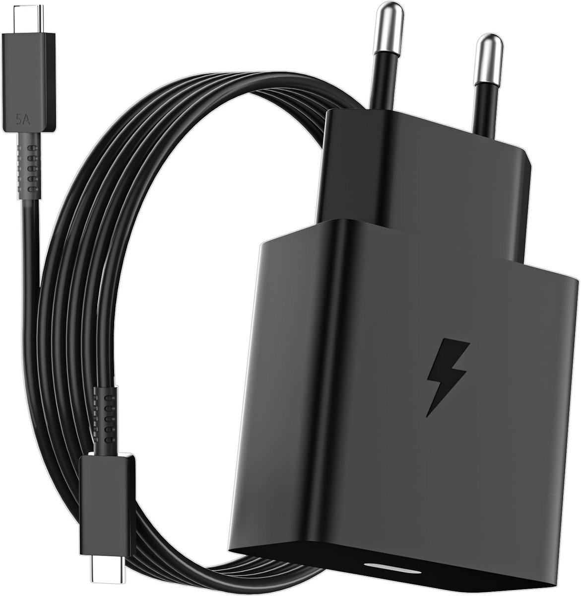Oplader 60 W USB C - Type C kabel 1 meter - Snel opladen - Ideaal voor Samsung Galaxy - ShopVlot