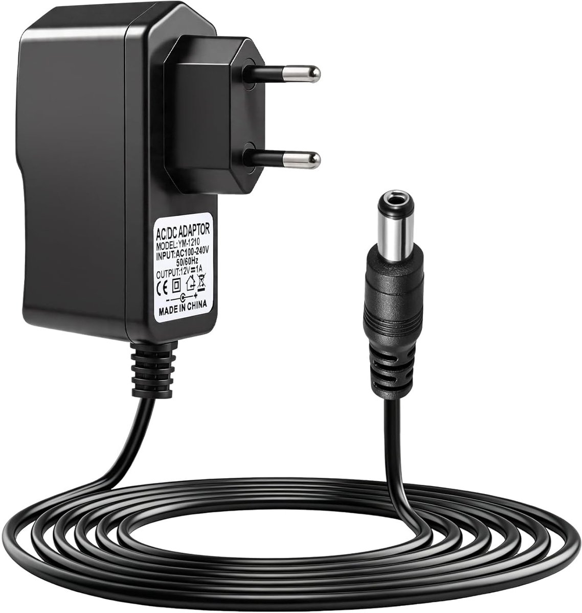Netadapter 12 V, 1 A - AC 100-240 V - 12 W - Ideaal voor DC 12 V apparaten - ShopVlot