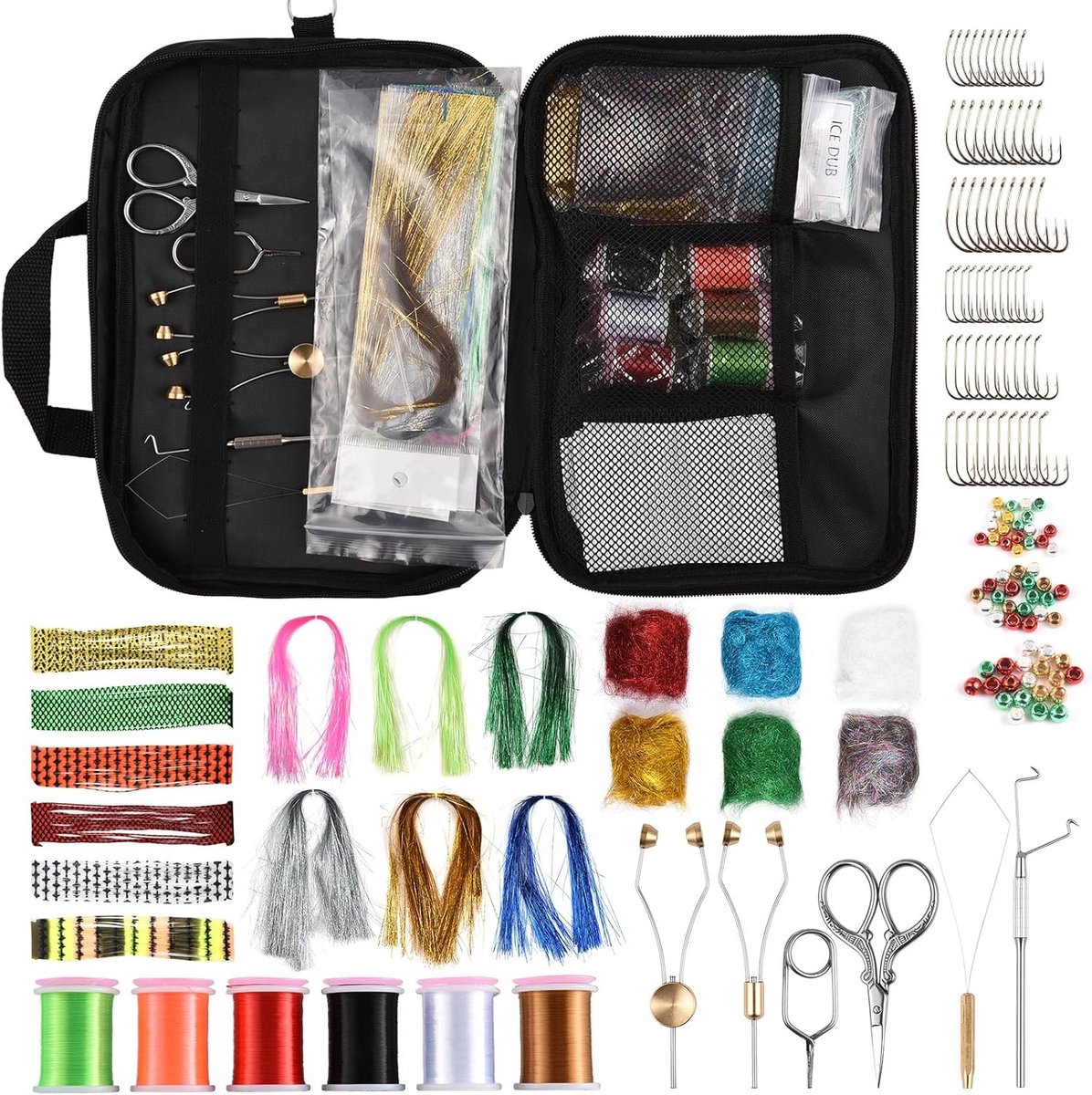 Vliegbindset voor Loodjes - 150-delige Accessoires - Ideaal voor Baars en Forel - Voor Persoonlijke Loodjes - ShopVlot
