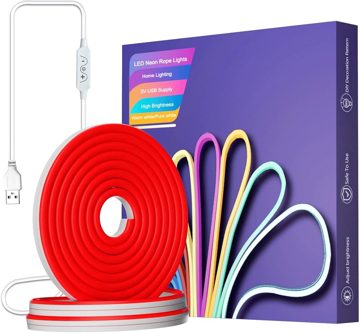 Ledstrip 2 m - Flexibel - Dimbaar licht - Perfect voor thuisdecoratie - ShopVlot