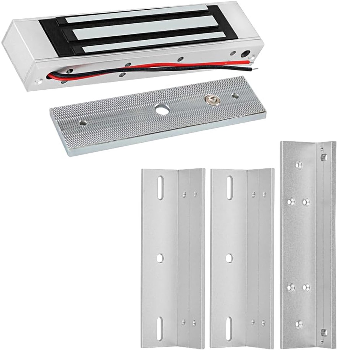 Magnetisch deurslot 180Kg - ZL-beugel kit - Toegangscontrole - Veilig en eenvoudig te installeren - ShopVlot