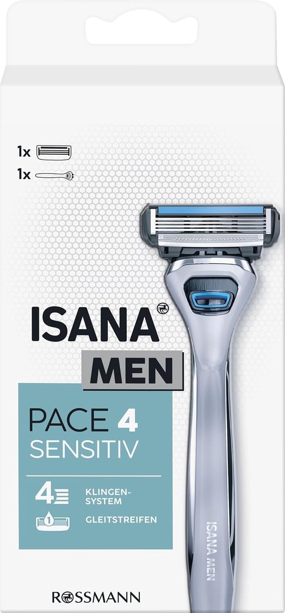 Scheermes Pace 4 Sensitiv - 4 chrome-plated bladen - voor een zachte en grondige scheerbeurt - ShopVlot