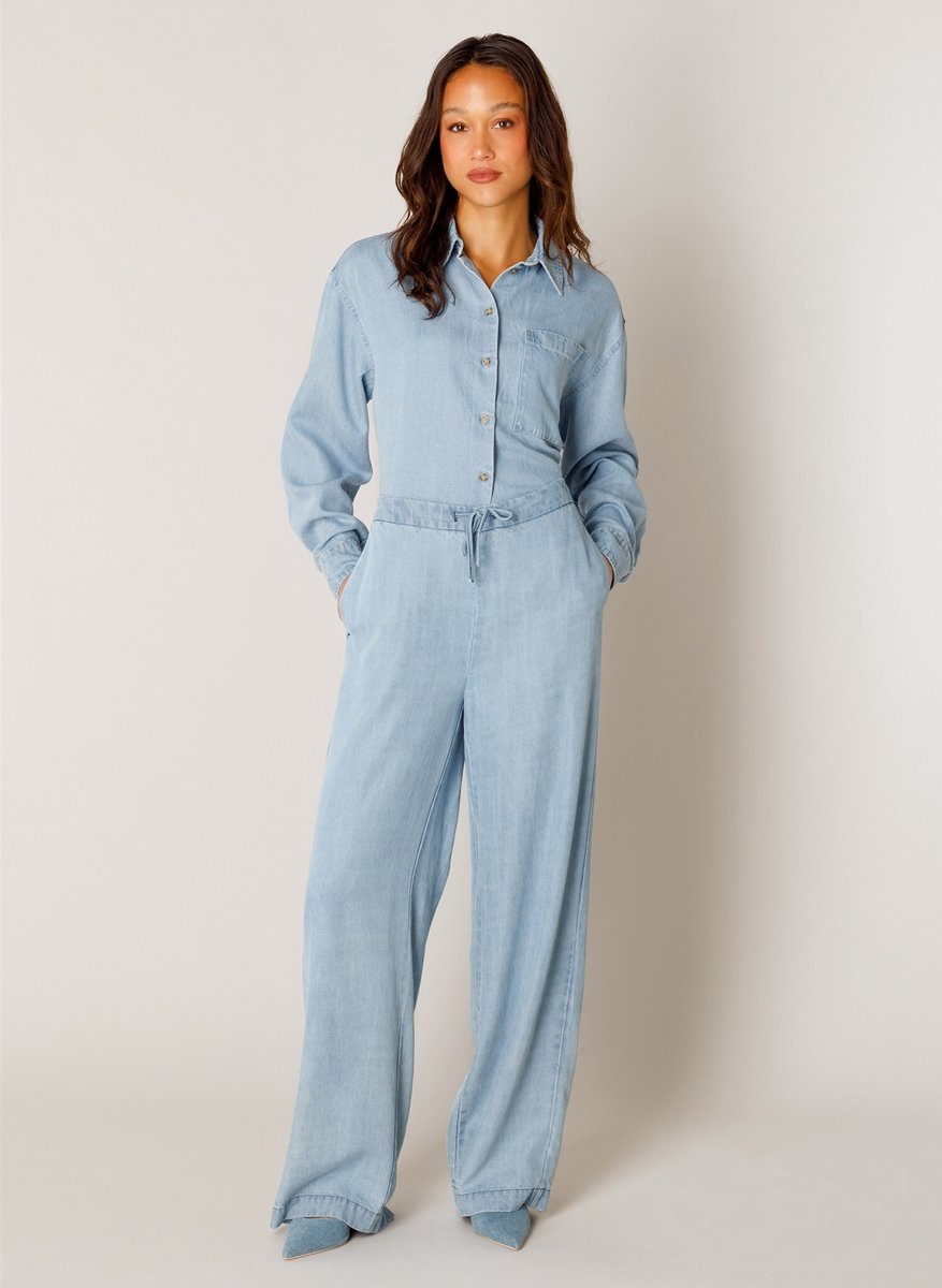 BASE LEVEL Naomi Pants - Light Blue - maat W48 / L32