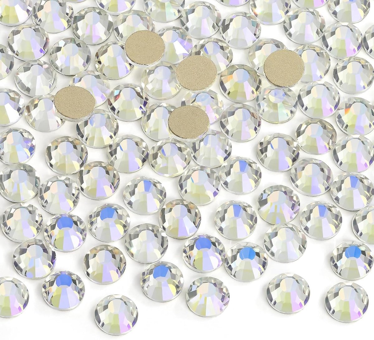 Strass steentjes platte achterkant 3,2 mm - Moonlight - heldere glazen edelstenen - perfect voor nail art - ShopVlot