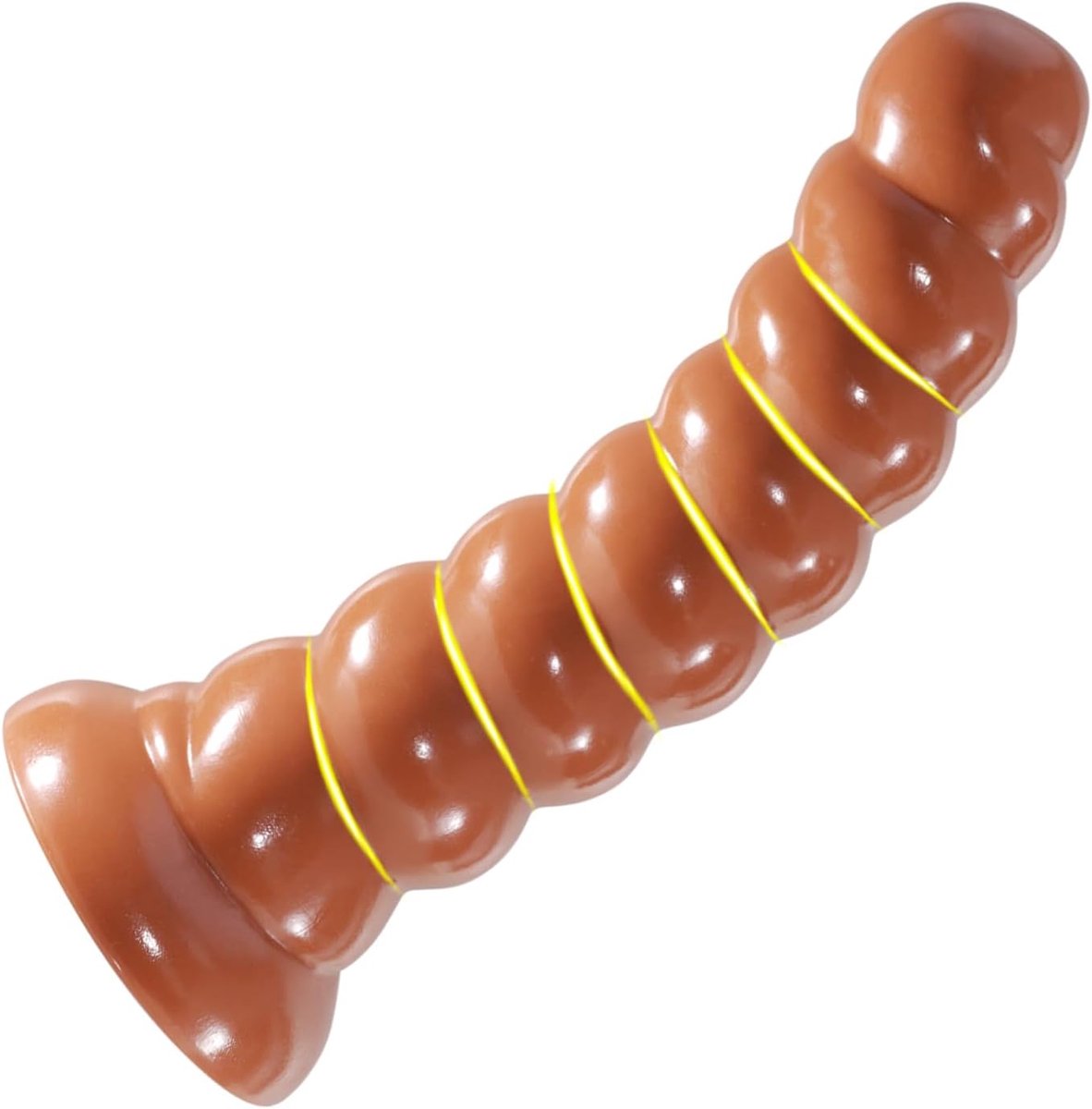 Analplug 10 Inch - Spiralen Design - Sterke Zuignap - Voor Diepe Stimulatie - ShopVlot