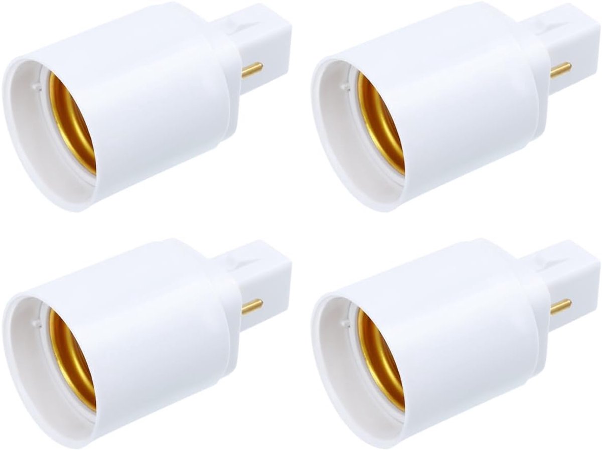 Adapter G24D naar E27 - Professionele houder - Geschikt voor LED- en gloeilampen - Duurzaam en veilig - ShopVlot
