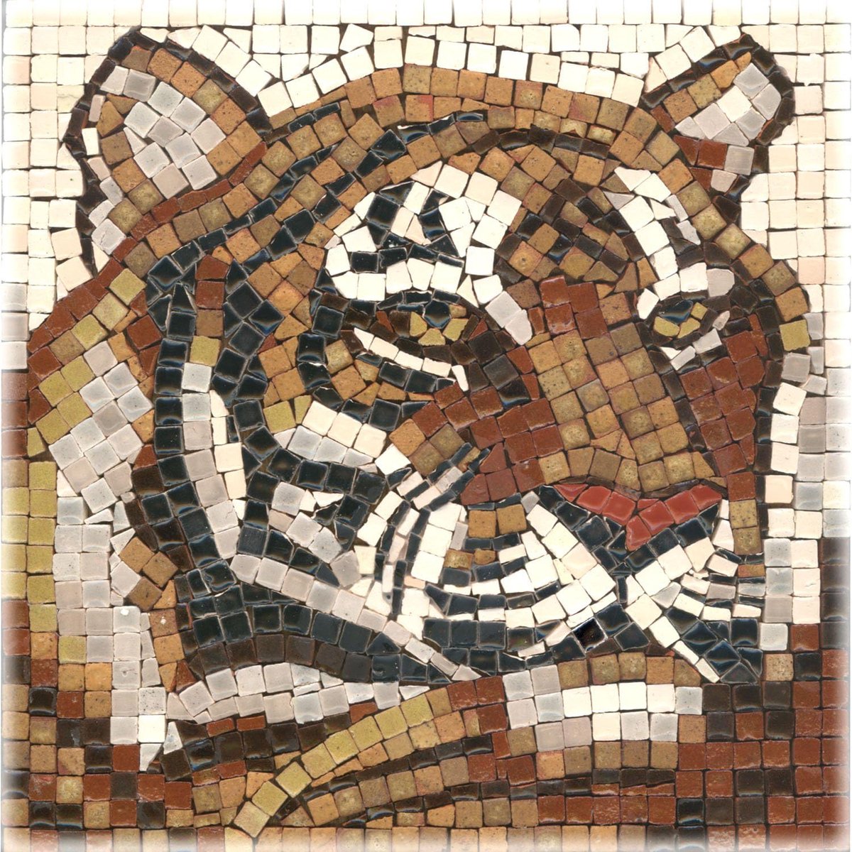 mosaic kit 15x15cm - houten base - meer dan 1000 keramische tegels - perfect voor creatieve projecten - ShopVlot