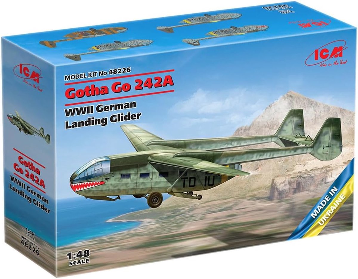 Modelbouwset 1:48 Gotha Go 242A - WWII Duitse Landing Glider - Gedetailleerd model - Perfect voor verzamelaars - ShopVlot