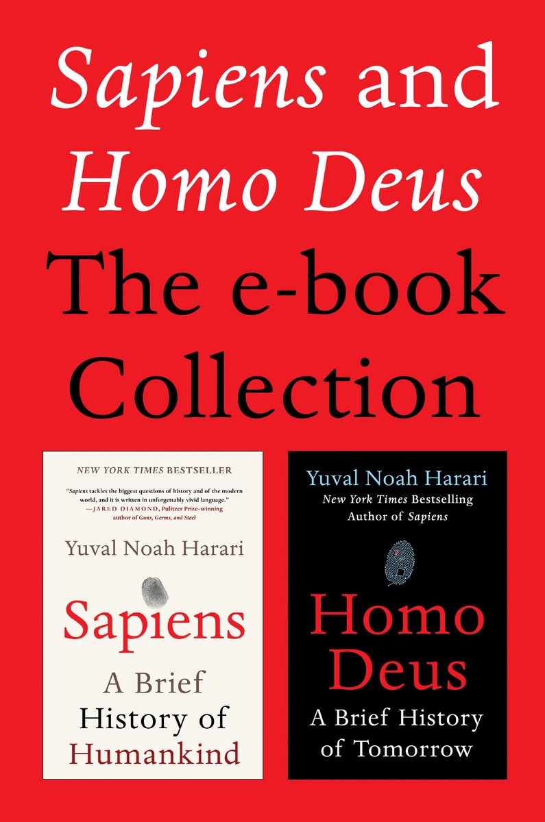 E-book collectie - Sapiens en Homo Deus - geschiedenis van de mensheid - inzicht in de toekomst - ShopVlot