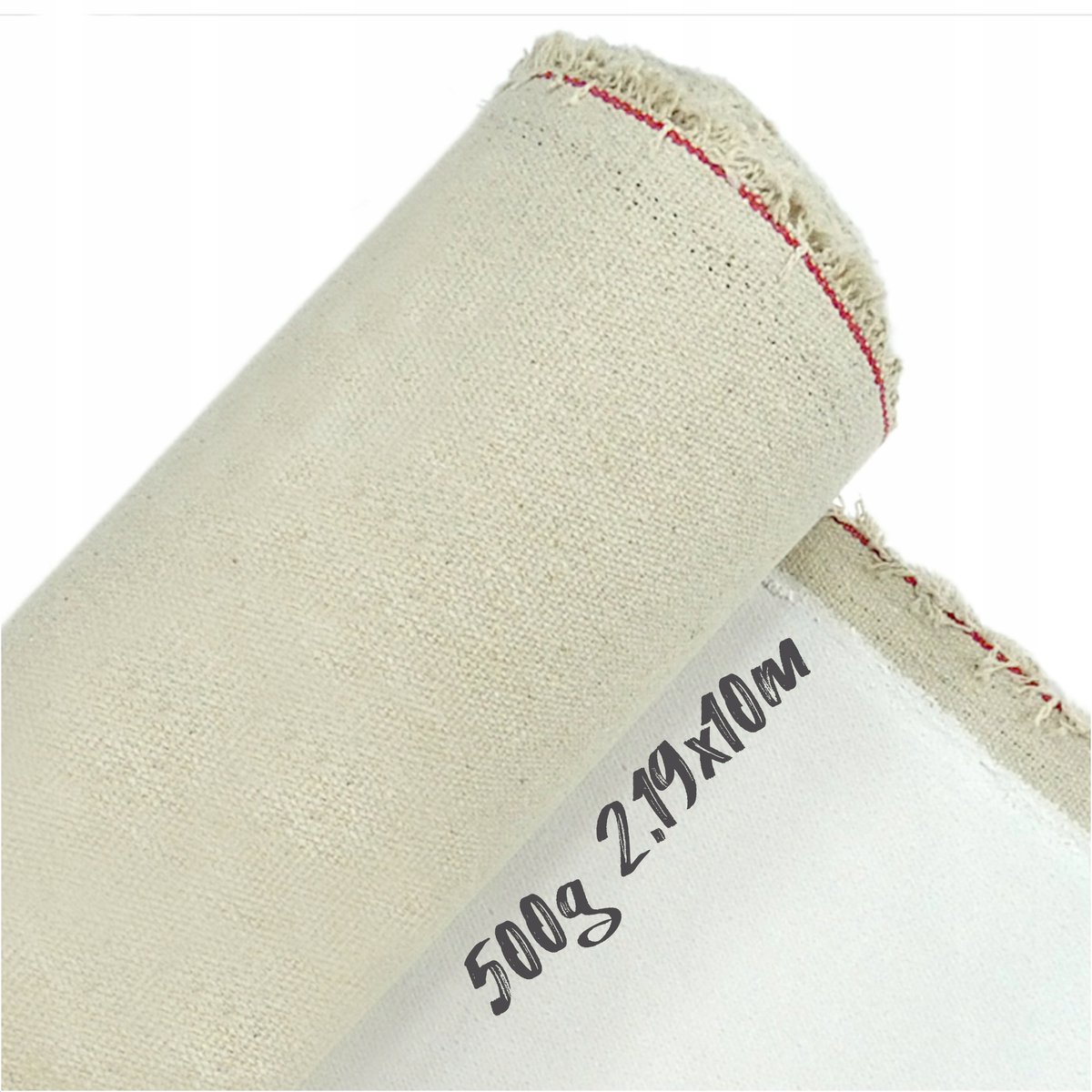 Premium Katoen Linnen Schilderdoek Rol 500g/m² 2.19m x 10m