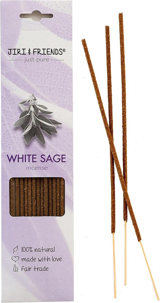 Wierookstokjes Witte Salie - 100% Natuurlijk - 15 Stuks - Aangename Geur - Ideaal voor Ontspanning - ShopVlot