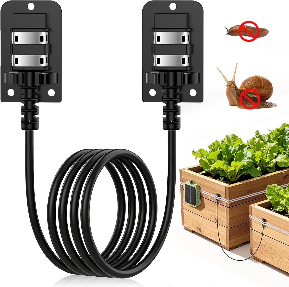 Verbindingsaccessoires elektrisch hek 1,5 m - universele compatibiliteit - eenvoudige installatie - ideaal voor tuinen - ShopVlot