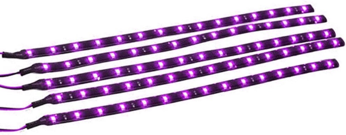 LED Strip Licht 30cm 15 SMD 12V - Paars - Waterdicht - Flexibel en eenvoudig te installeren - SnelShoppen
