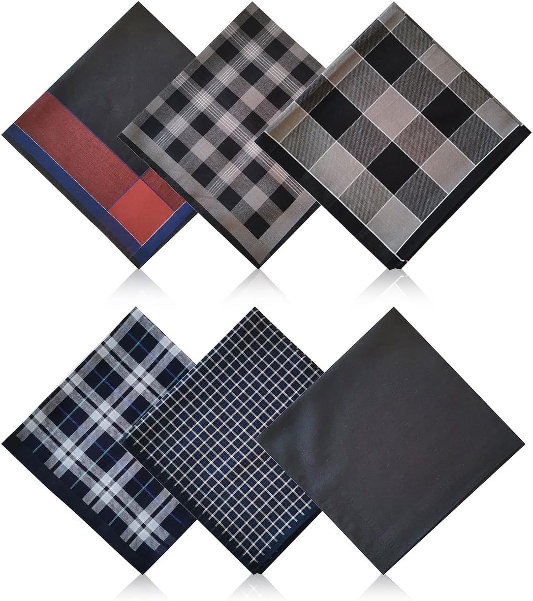 Herenzakdoeken 43 x 43 cm - Katoenen zakdoeken - Ideaal voor zakelijke diners - SnelShoppen