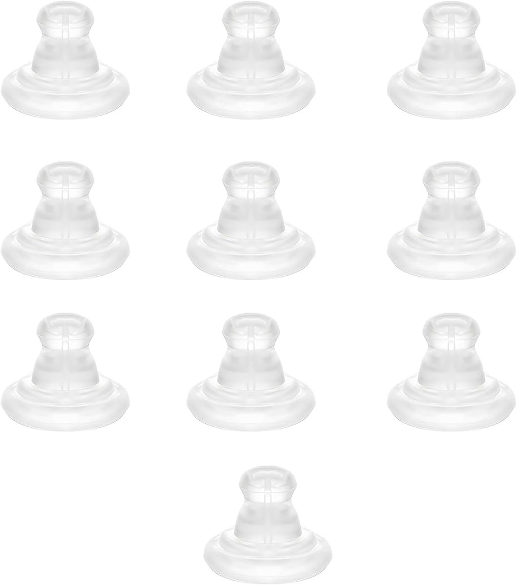Oorbelstoppers 50PCS - Zachte heldere siliconen - Veilig voor hangende oren - Ideaal voor dames en heren - SnelShoppen