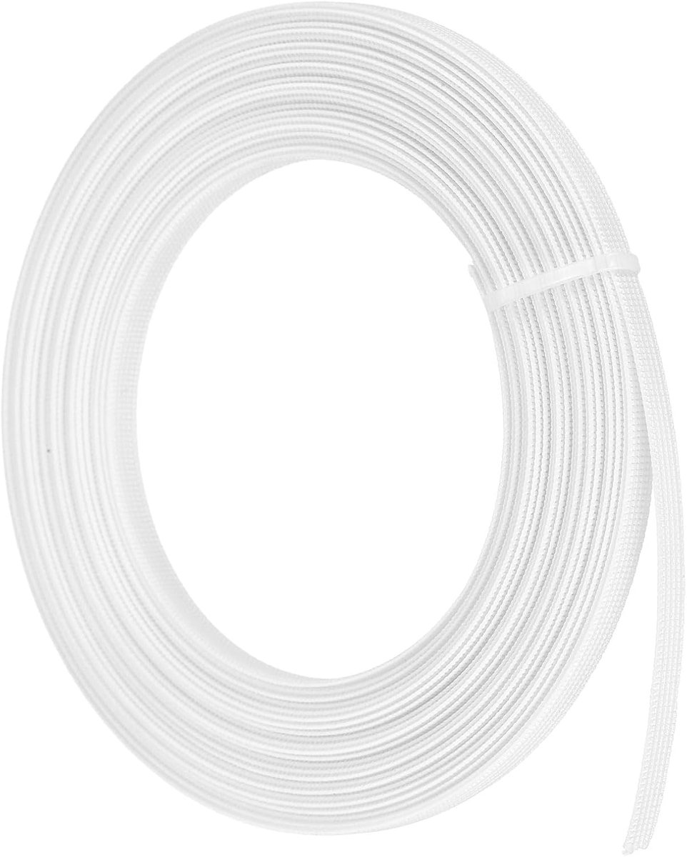 8 meter polyester uitbenen om te naaien, 6 mm doornaaibare hoge dichtheid uitbenen voor korsetten bruidsjurk avondjurk lingerie hoeden ambachten, wit