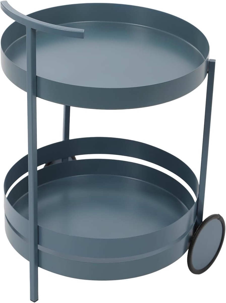 Servetrolley 40x61cm - Rond - Blauw - Ideaal voor opslag en transport - SnelShoppen